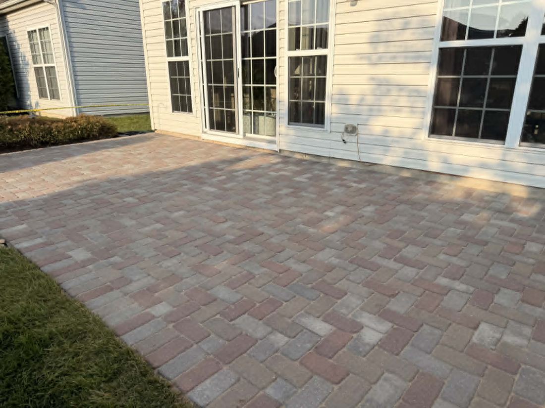 Re-sanded paver joints