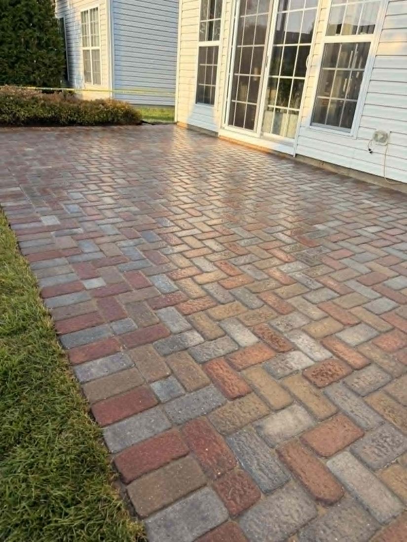 Sealed and finished paver patio