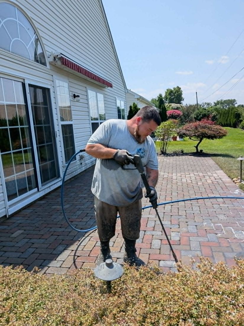 Deep cleaning pavers